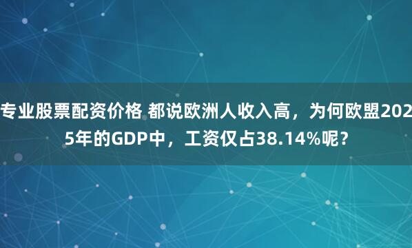 专业股票配资价格 都说欧洲人收入高，为何欧盟2025年的GDP中，工资仅占38.14%呢？