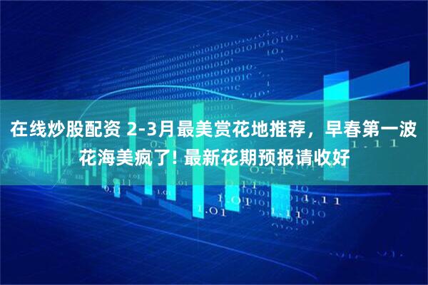 在线炒股配资 2-3月最美赏花地推荐，早春第一波花海美疯了! 最新花期预报请收好